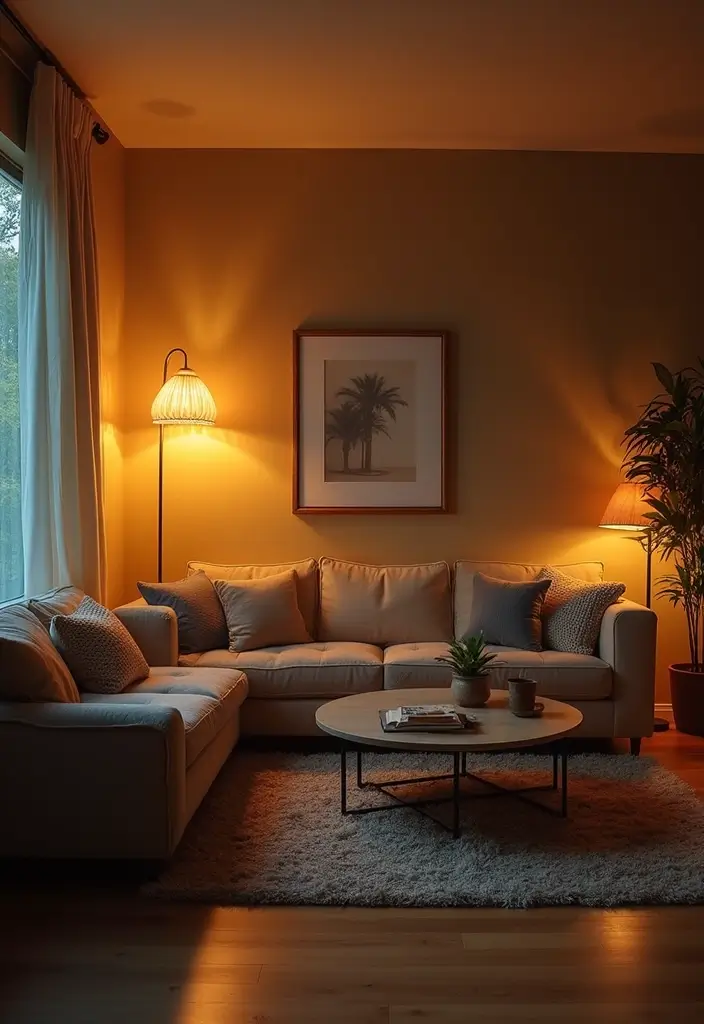 30+ Modern Industrial Living Room Decor Ideas With Character 51 30+ Modern Industrial Living Room Decor Ideas With Character - 23. Layered Lighting