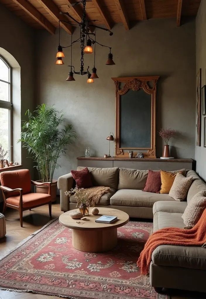 30+ Modern Industrial Living Room Decor Ideas With Character 79 30+ Modern Industrial Living Room Decor Ideas With Character - 27. Mixing Styles