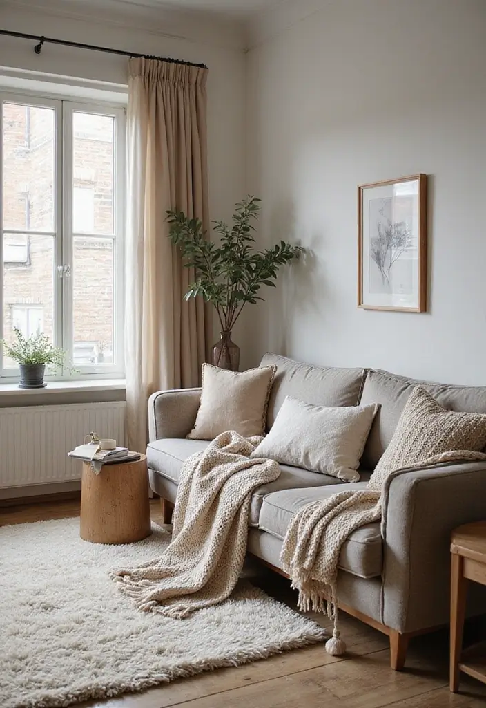30+ Modern Industrial Living Room Decor Ideas With Character 19 30+ Modern Industrial Living Room Decor Ideas With Character - 7. Layered Textiles